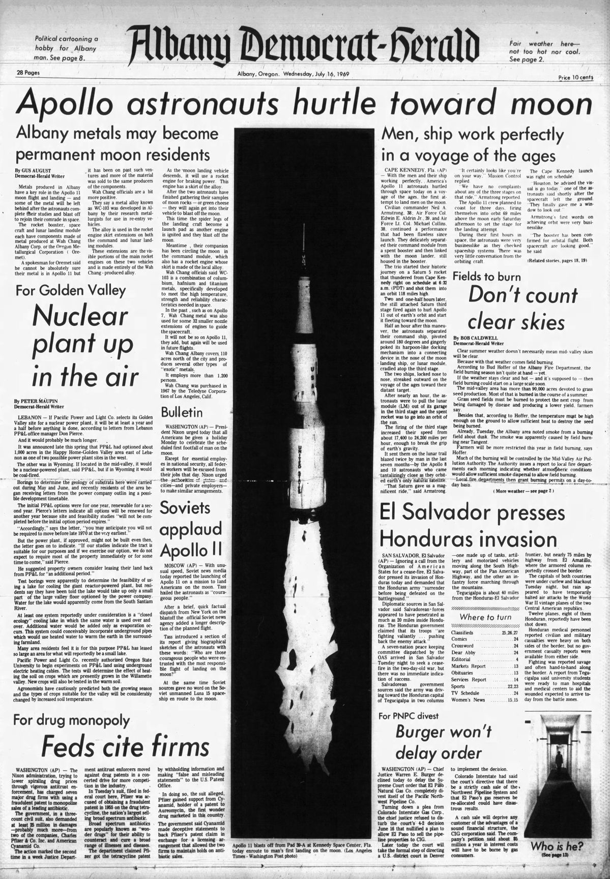 "Apollo astronauts hurtle toward Moon"